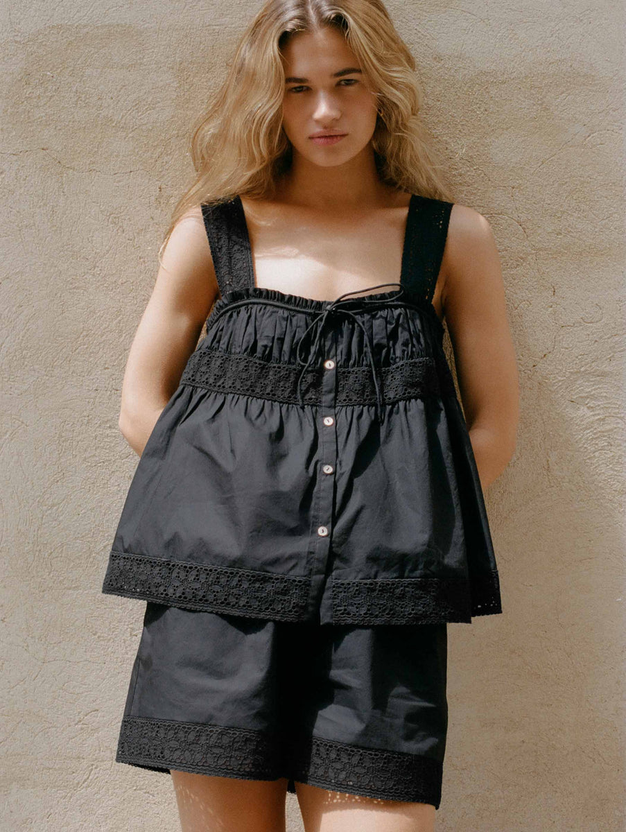 Summer Cami - Noir – peony AUS