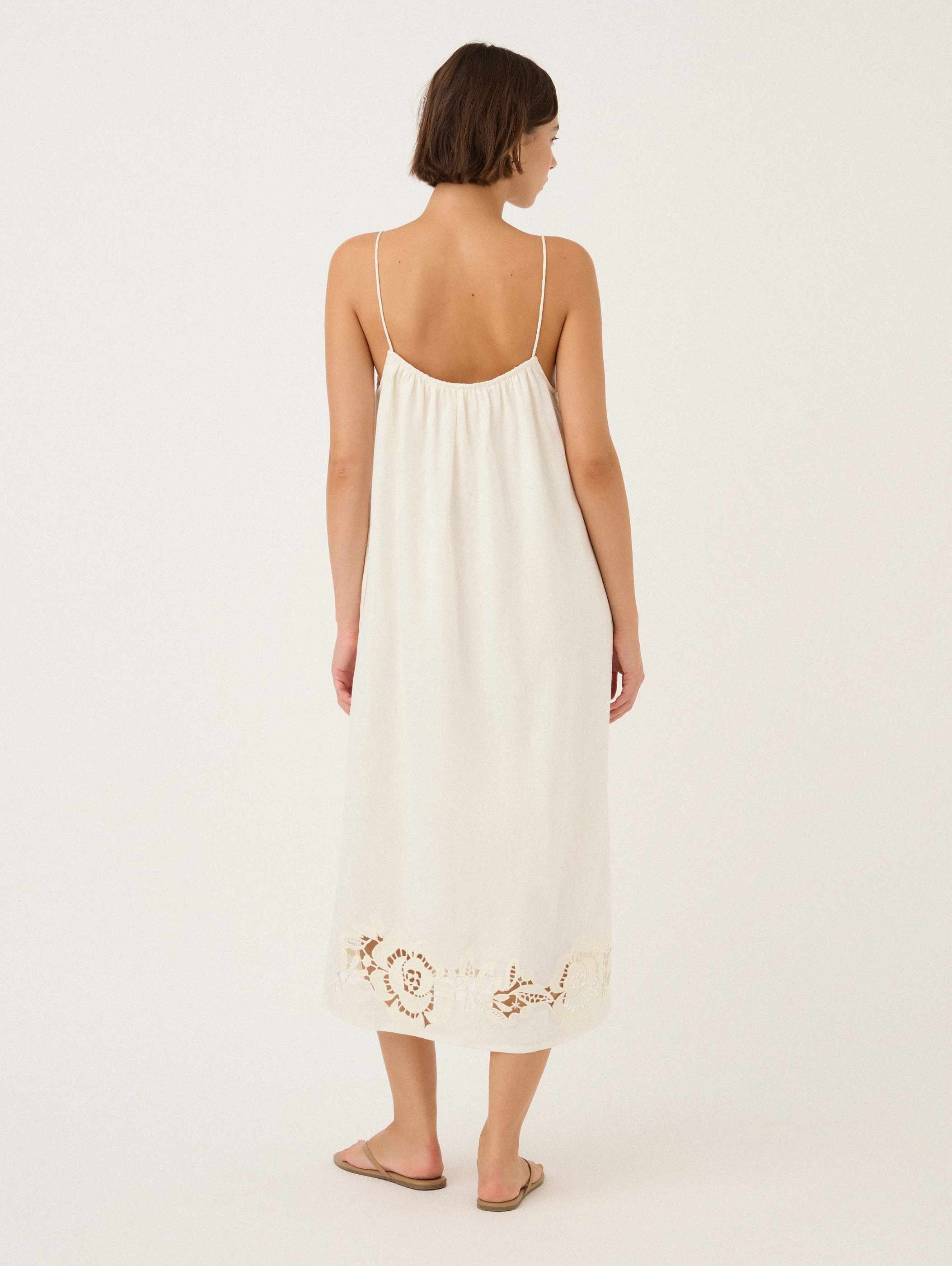 Embroidered Midi Dress
