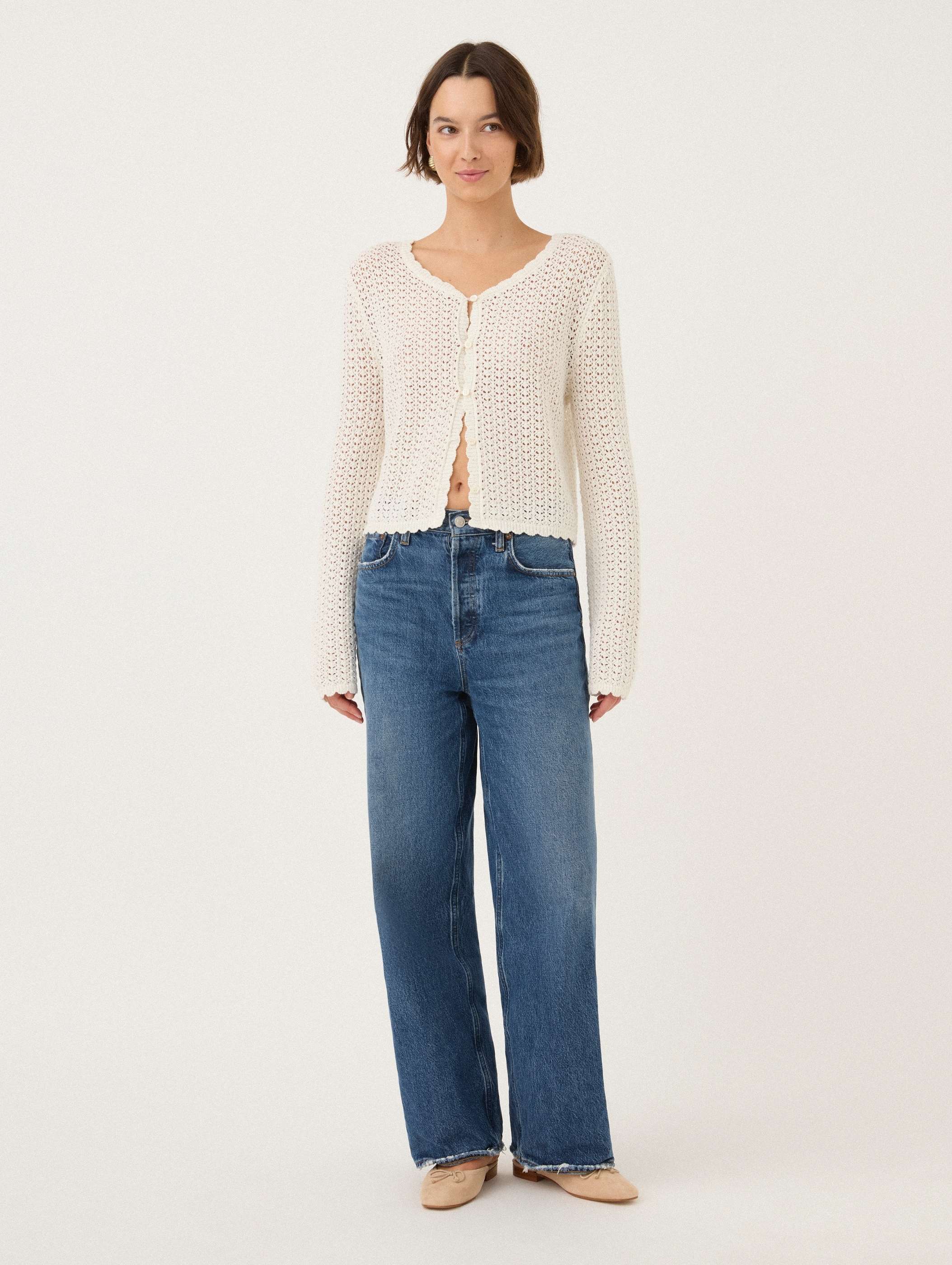 Pointelle Cardigan