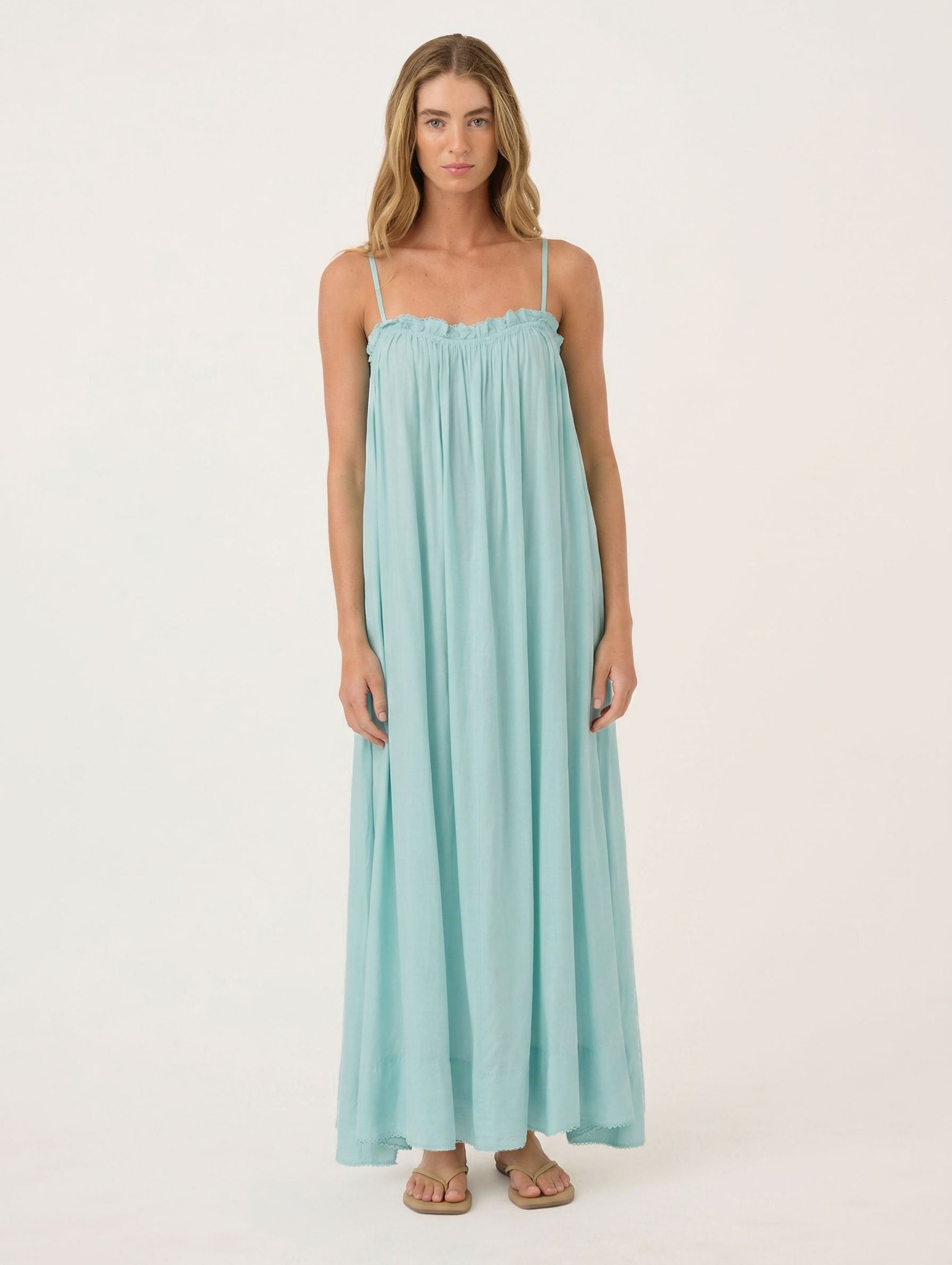 Gathered Maxi Dress