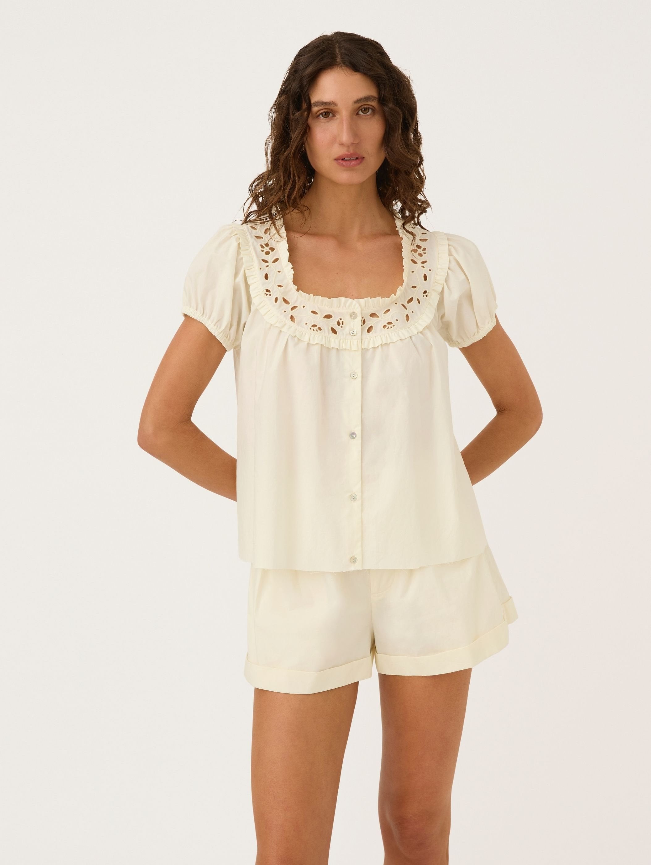 Georgia Embroidered Top