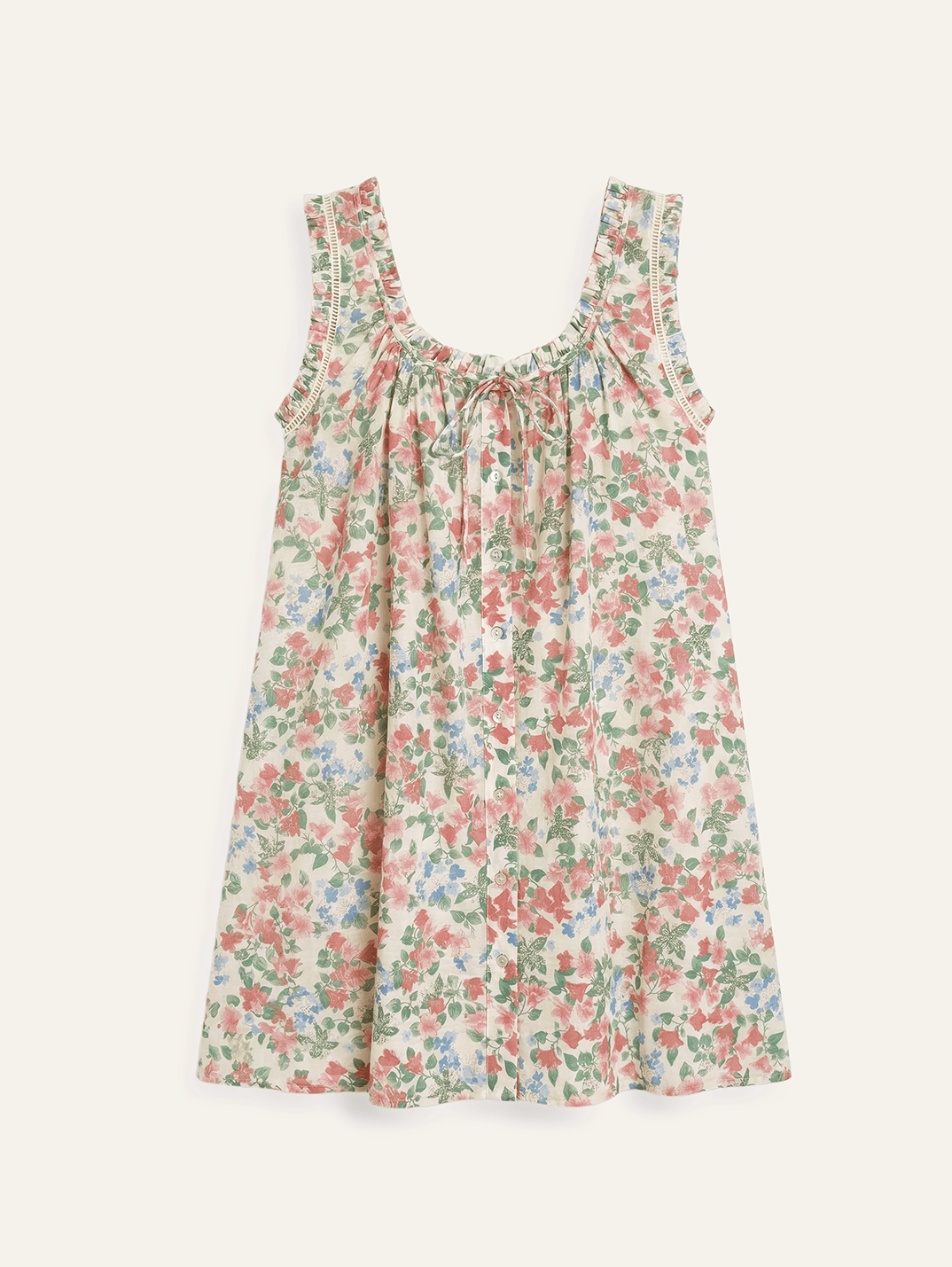 Buttoned Mini Dress