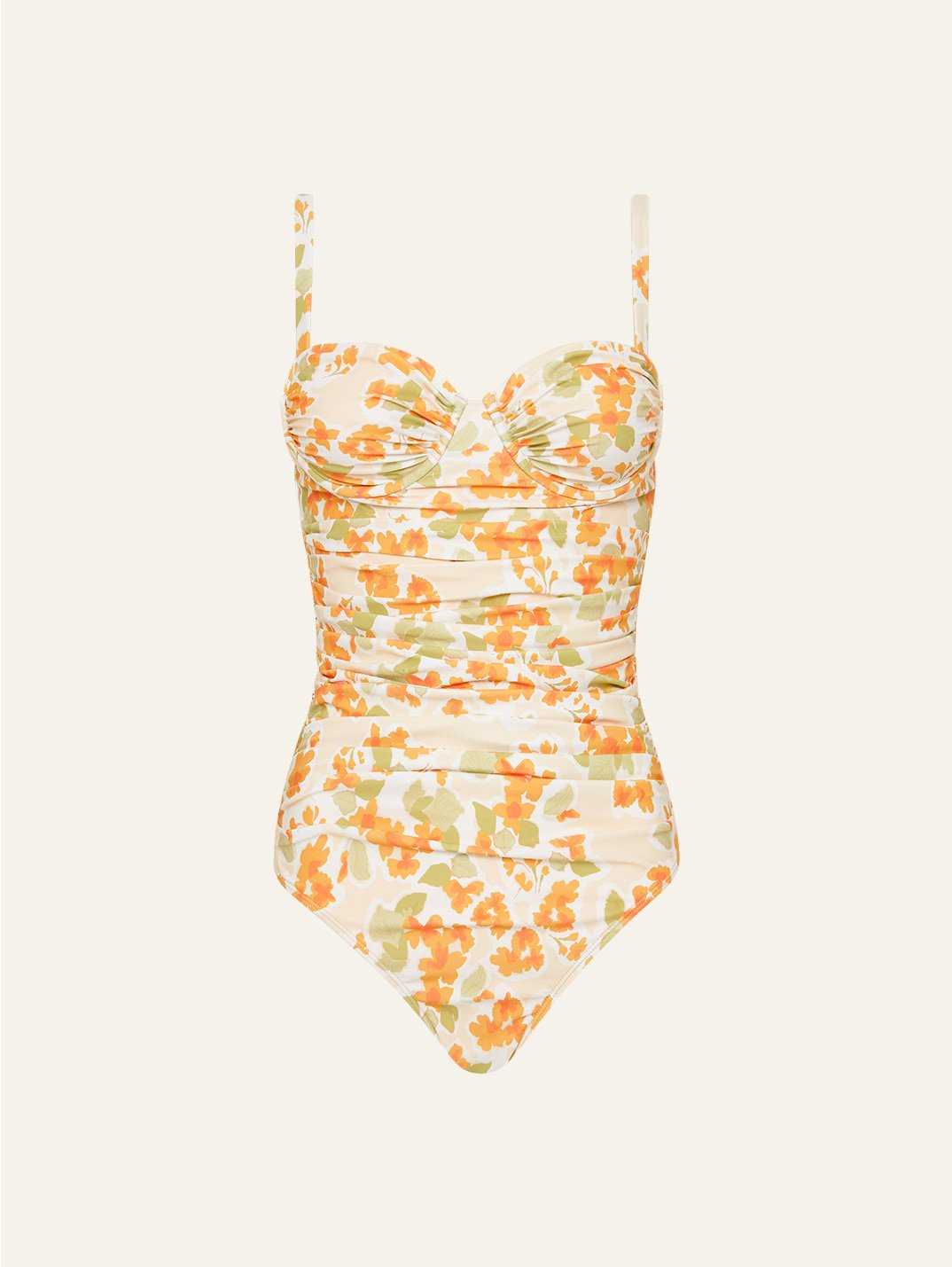 Ruched Underwire One Piece