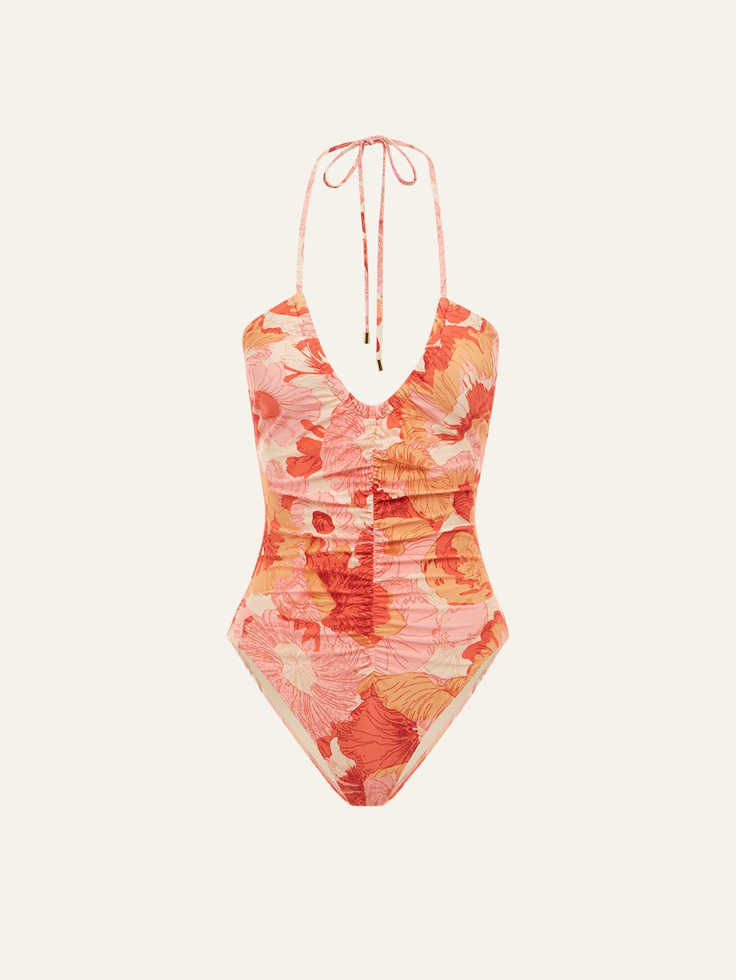 Ruched Vacation One Piece