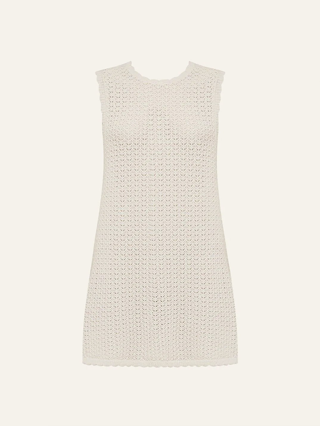 Pointelle Shift Mini Dress