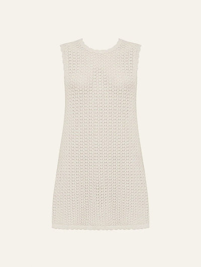 Pointelle Shift Mini Dress