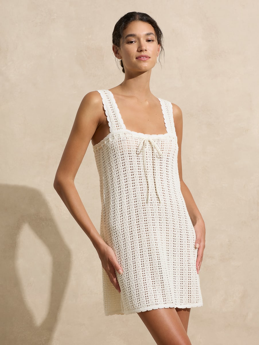 Pointelle Mini Dress