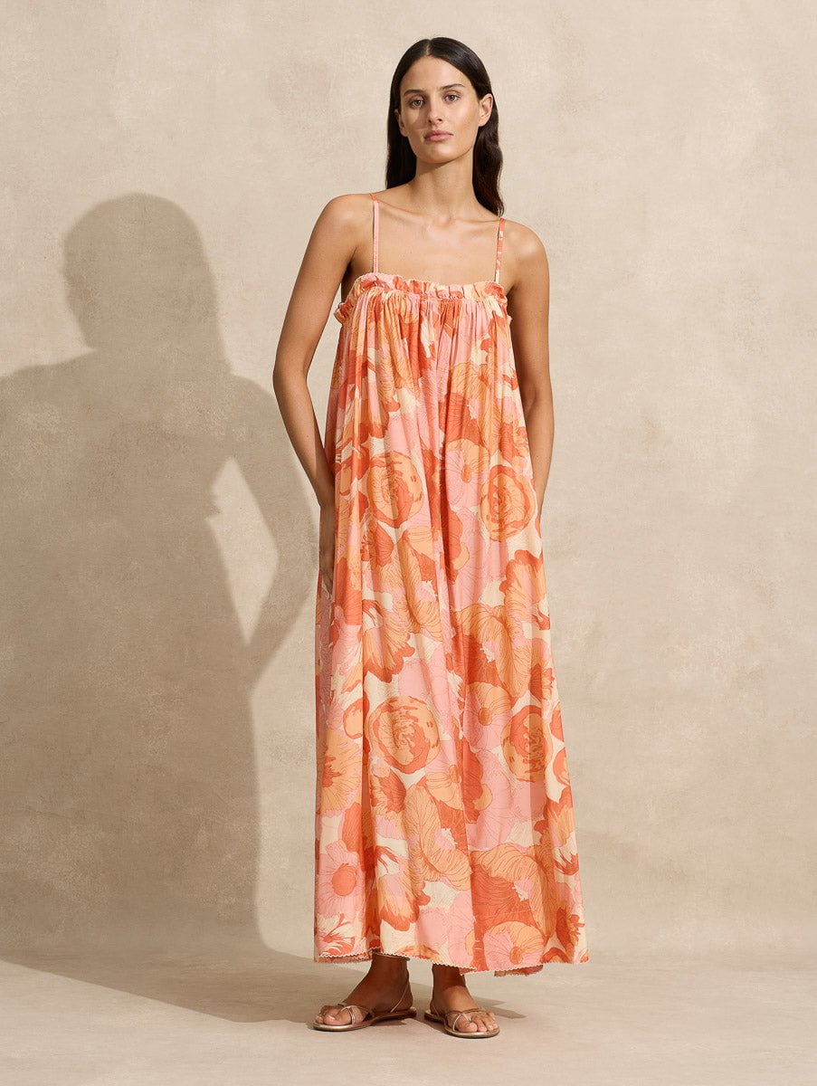 Gathered Maxi Dress