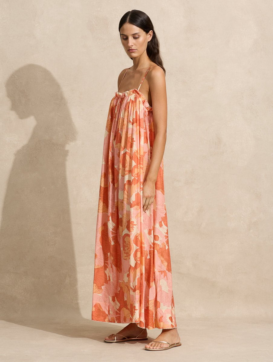 Gathered Maxi Dress