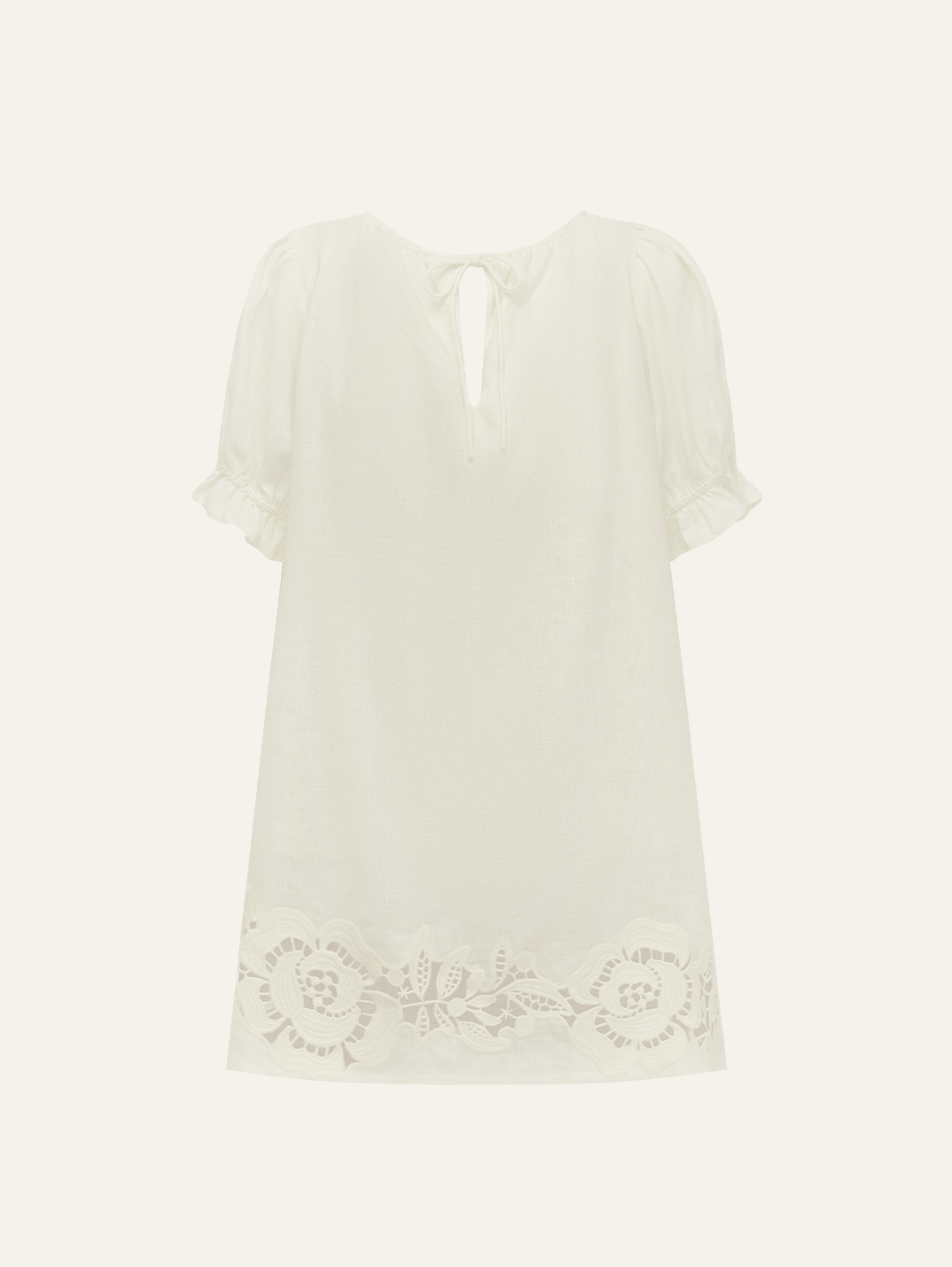 Embroidered Poets Mini Dress