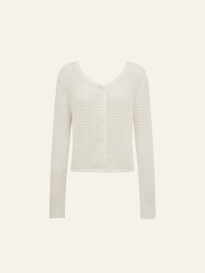 Pointelle Cardigan