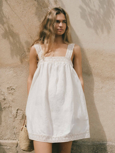 Broderie Mini Dress