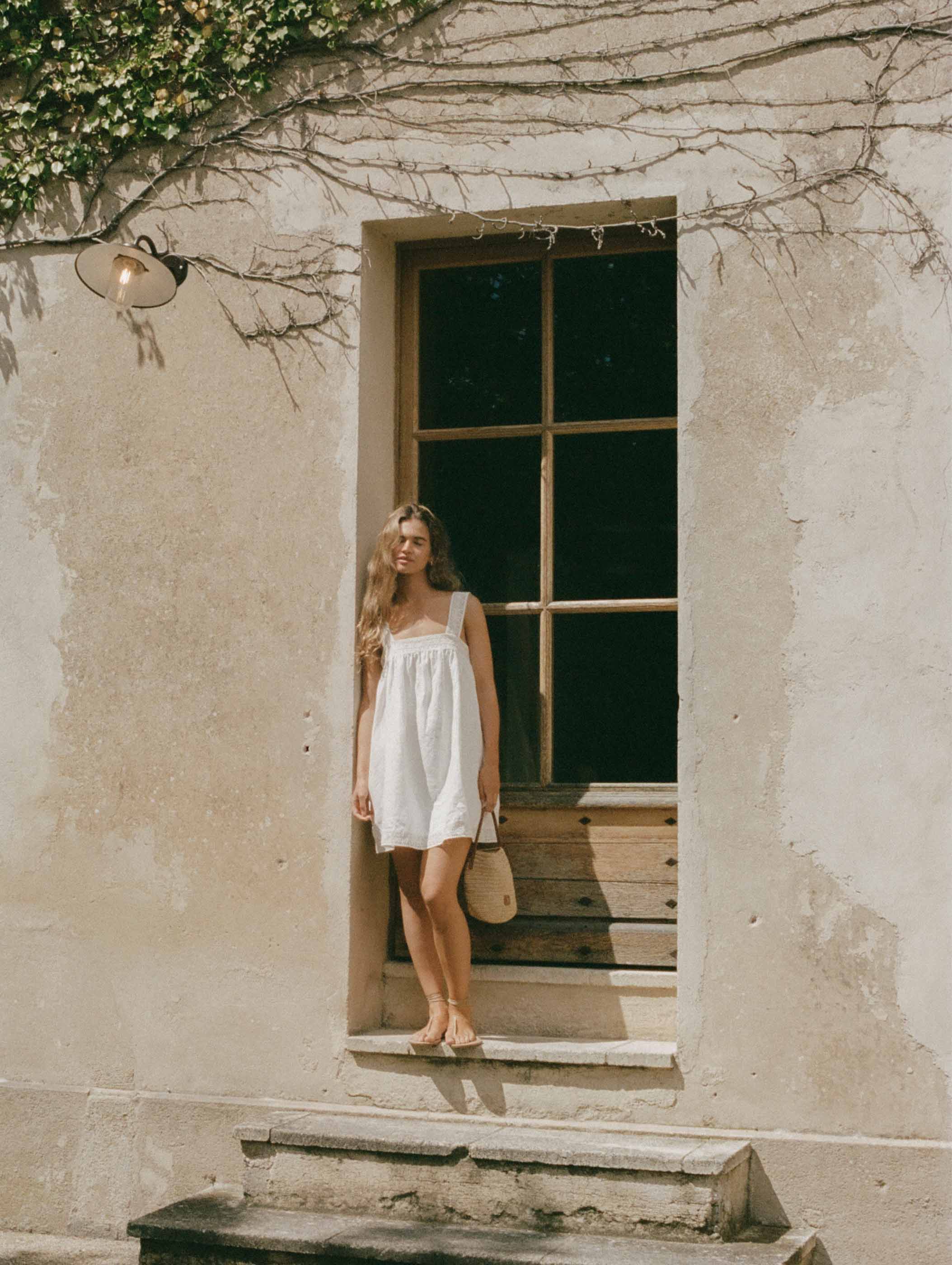 Broderie Mini Dress