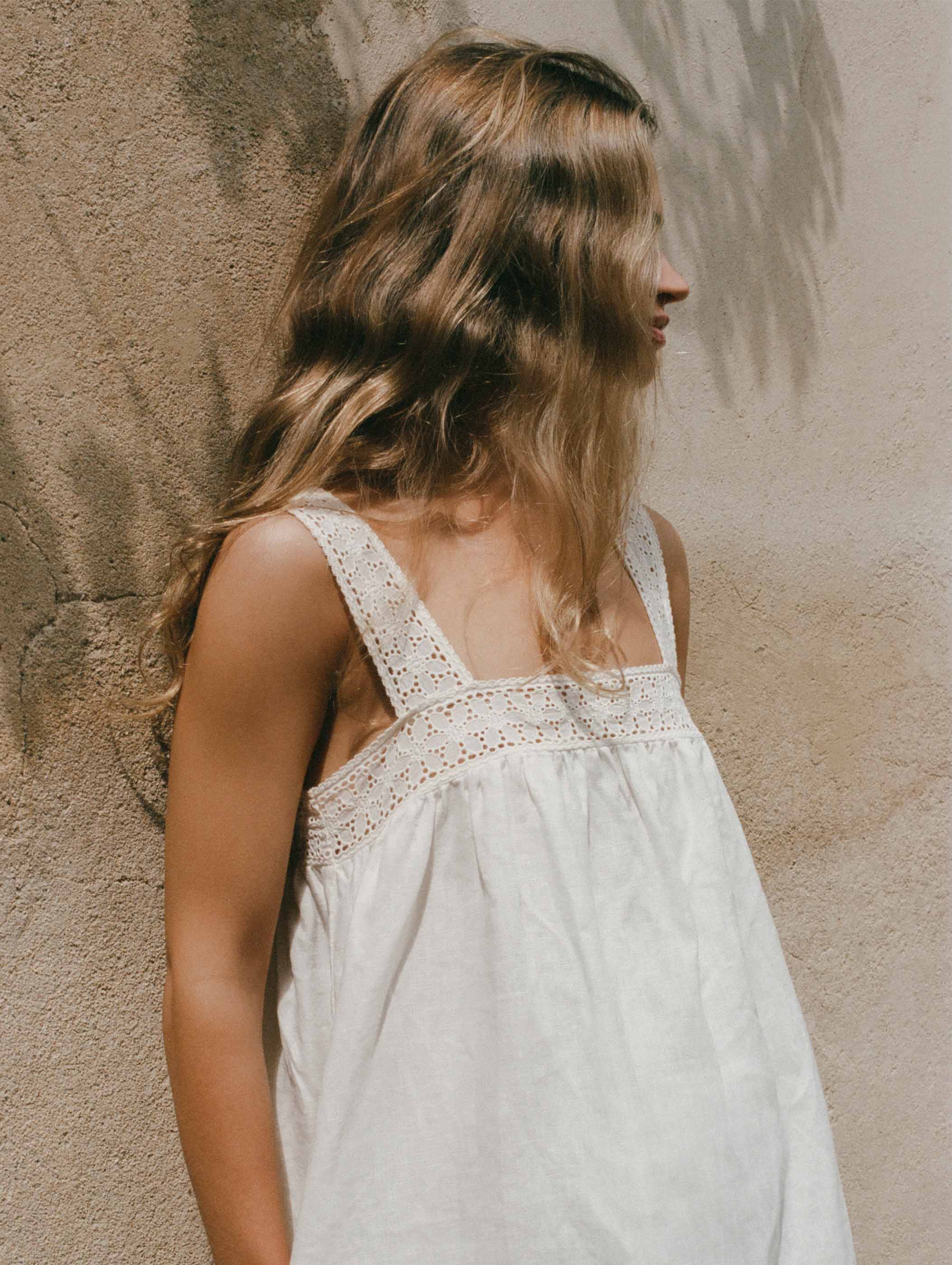 Broderie Mini Dress