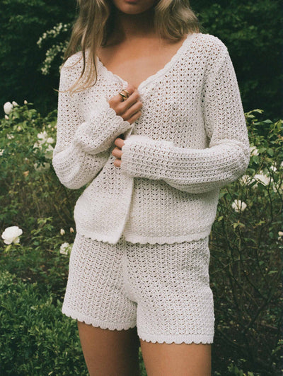Pointelle Cardigan