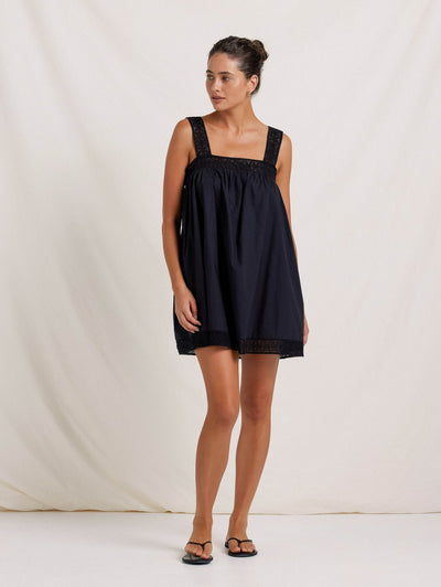Broderie Mini Dress