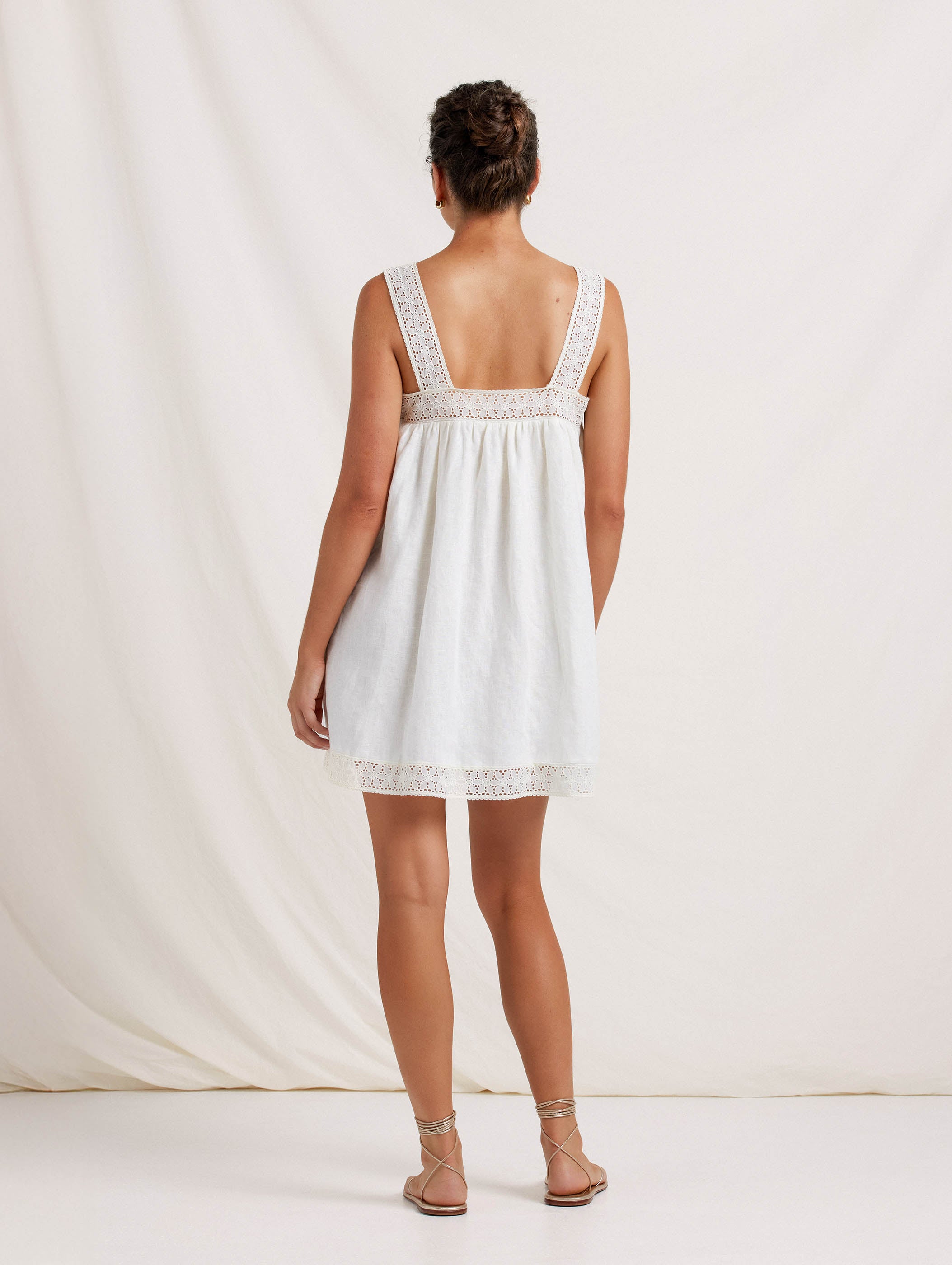 Broderie Mini Dress